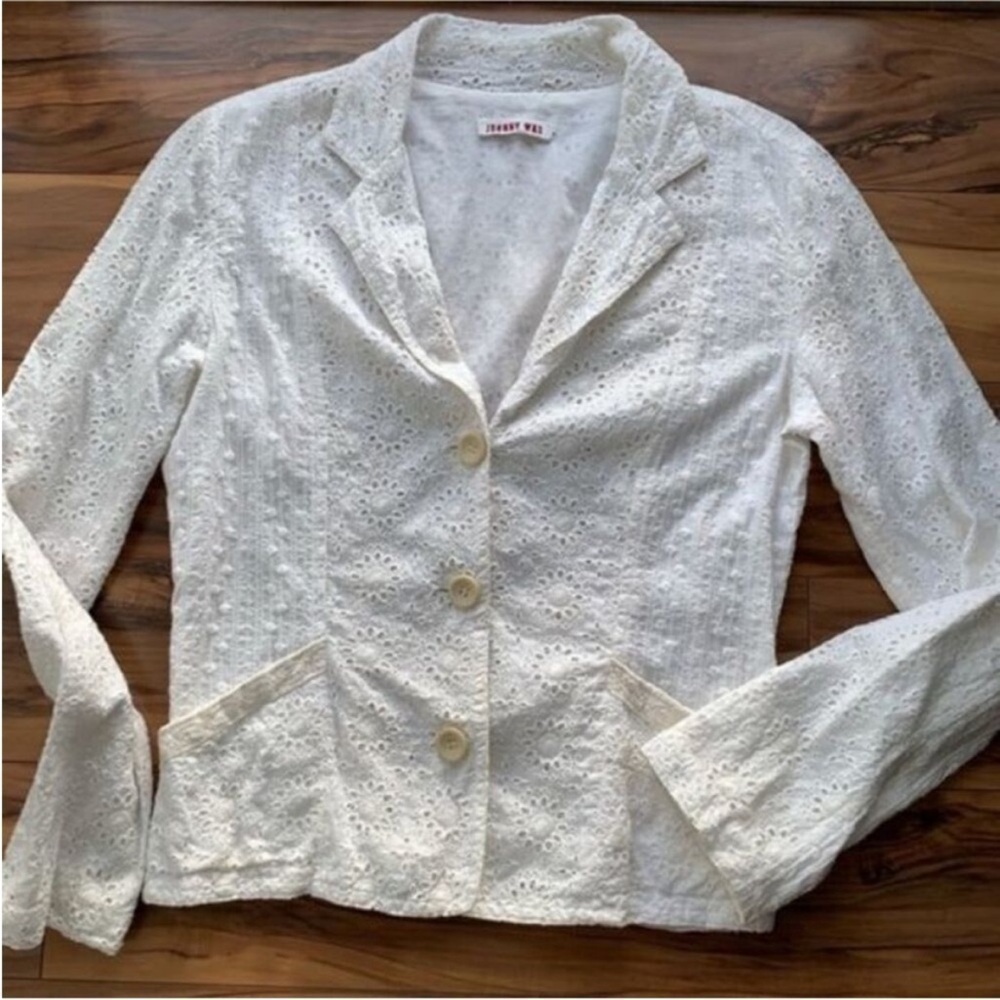 Vintage Johnny was eyelet button blazer S